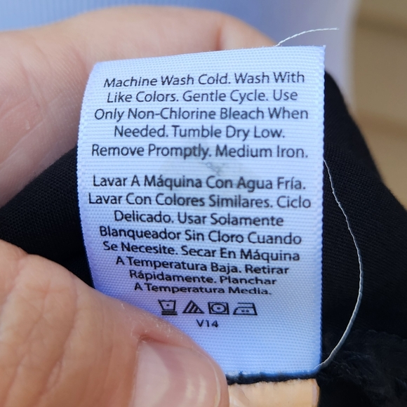 Time & Tru Black Sleeveless Dress V-Neck Pockets Solid - Picture 11 of 12